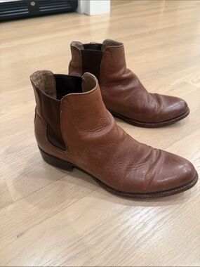 Tecovas Men's Brown Leather Chelsea Boots 10.5D - Classic Slip-On Ankle Boots